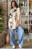Charli Circle Knit Top Oatmeal 